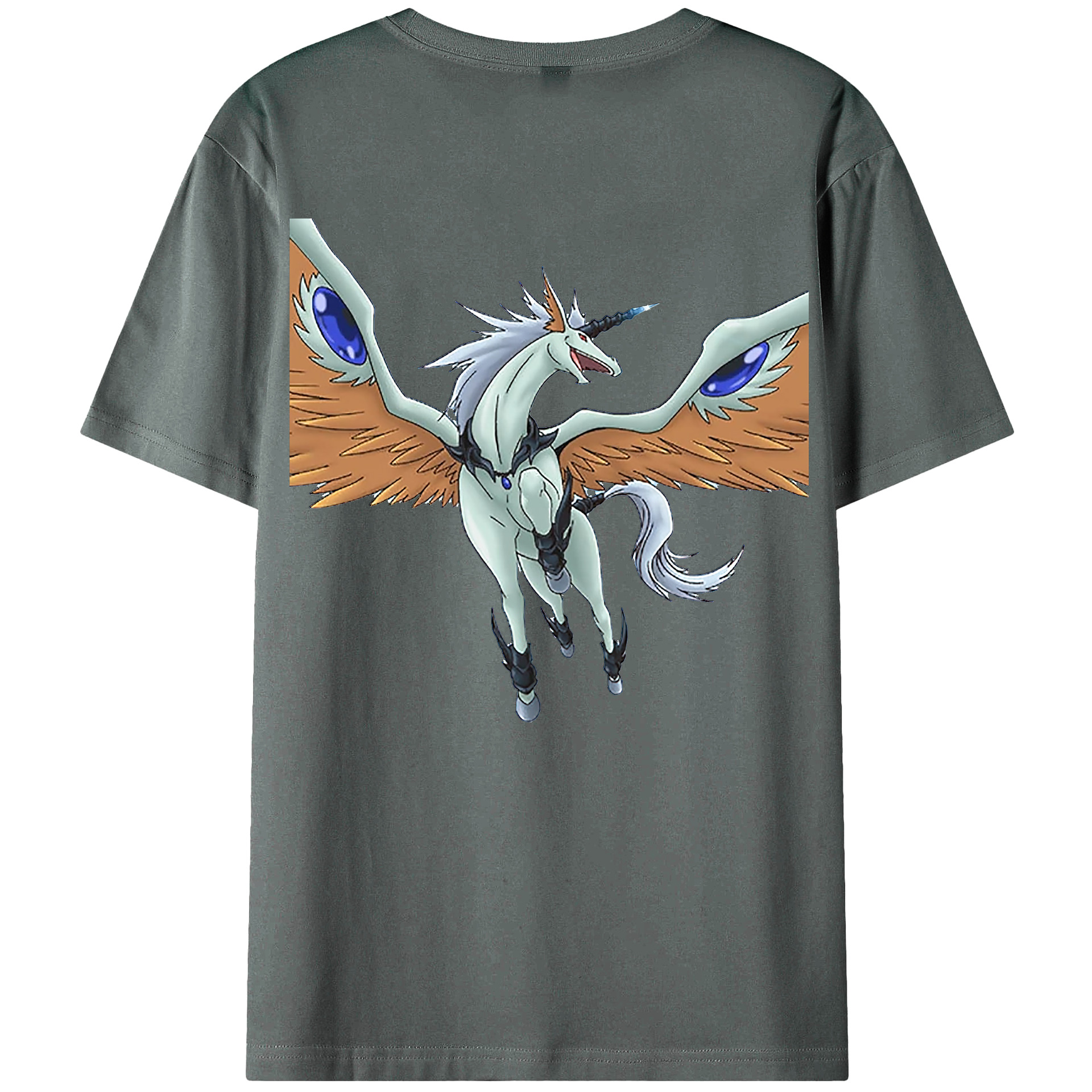 （画像用） 遊☆戯☆王 Yu-Gi-Oh! 綿100％ メンズ半袖Tシャツ（バックプリント） 通気性
